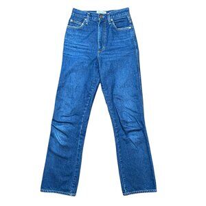 Agolde Pinch Waist High Rise Kick Jeans in Radio Womens Size 23 Blue Dark Wash